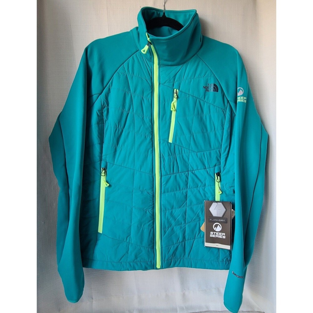 The North Face Pемby Hybrid Jacket Womens Large Borealis Blue Steep Series NWT